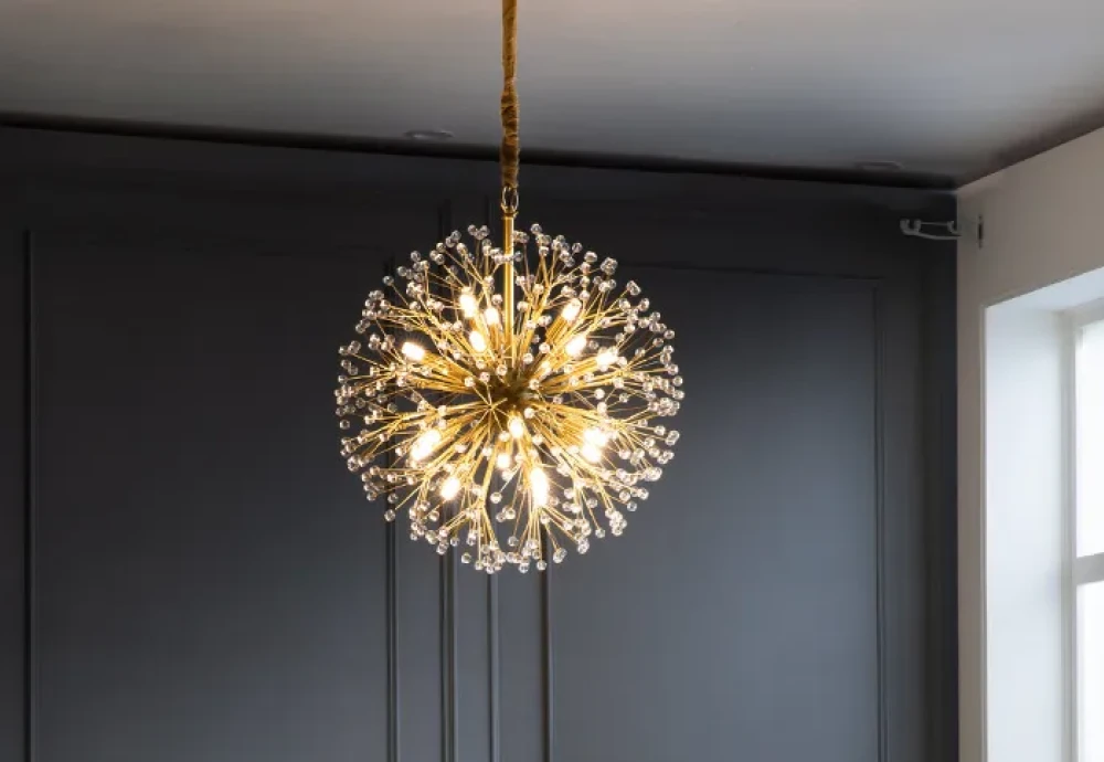 clear globe chandelier